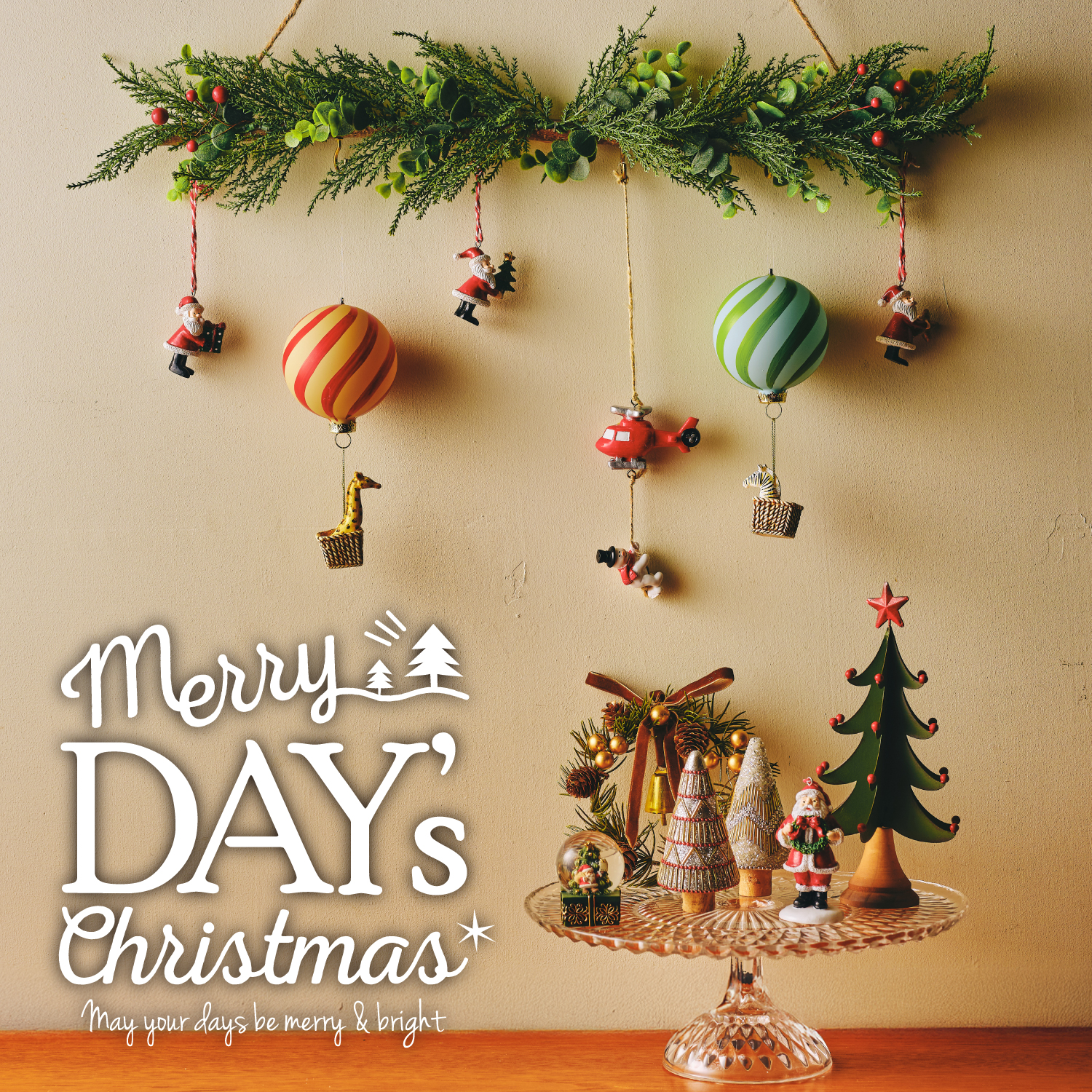 「Merry DAY’s Christmas」③(ハンガー&レジンオーナメント) 