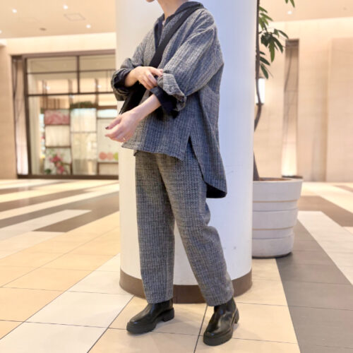 秋のはじまり、冬の手前。3シーズン頼れる「tweedcheck セットアップ」