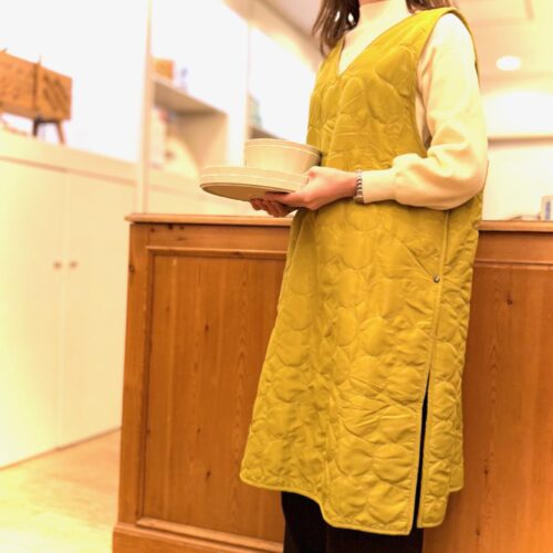 冬の必需品！あったかエプロン♪