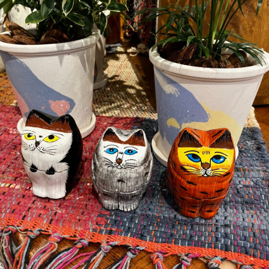 インテリアオブジェと観葉植物