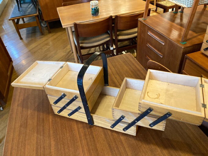 ヴィンテージ ソーイングボックス Vintage Sewing Box