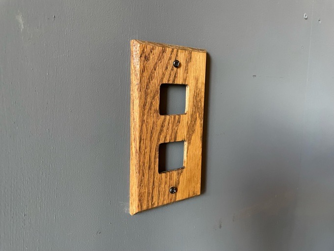 ウッド プレーン スイッチ プレート【2】wood plain switch plate【2 